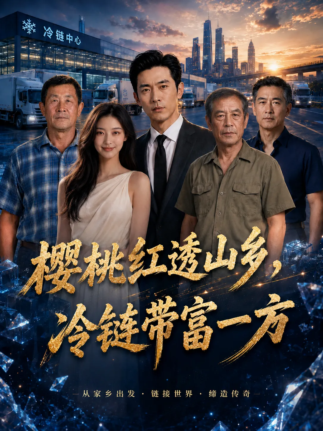 樱桃红透山乡,冷链带富一方海报